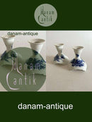 Royal Copenhagen Blue Flower Curved Pair of Candlesticks No 1711