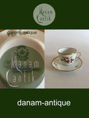 Royal Copenhagen Braune Rose Kaffeetasse und Untertasse Nr. 9452