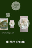 Royal Copenhagen Creme Svejfet med Guld (Stel 1235) Kaffekop og underkop No 1870