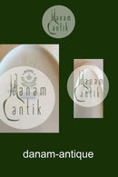 Royal Copenhagen Creme Svejfet med Guld (Stel 1235) Lille Ovalt fad No 1689