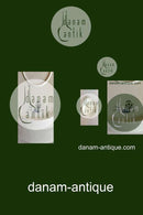 Royal Copenhagen Creme Wrought mit Gold (Set 1235) Große runde Schale Nr. 1563