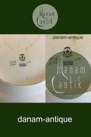 Royal Copenhagen Creme Svejfet med Guld (Stel 1235) Stort ovalt fad No 1558