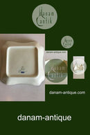 Royal Copenhagen Creme Svejfet med Guld (Stel 1235) Firkantet skål No 1522