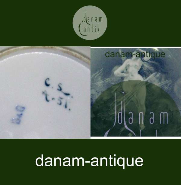 Bing & Grøndahl Carl Locher Unika Platte med Venus Fødsel fra omkring 1885