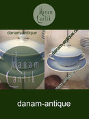 Bing & Grøndahl Blå Tone Hotel Bouillon cup, låg og underkop No 1029