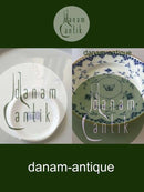 Bing & Grøndahl Dickens Sommerfugl med Guld Rundt Fad