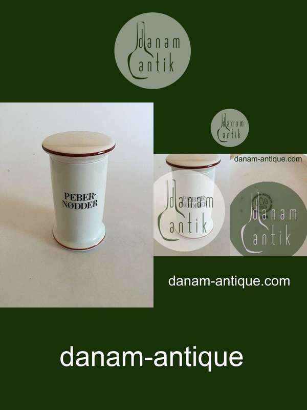 Bing og Grøndahl Pebernødder Krukke No. 494 fra Apotekerserien