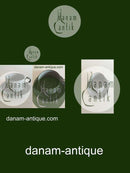 Bing Grondahl/Kronjyden炻器灰色堇菜咖啡杯和碟子No 305