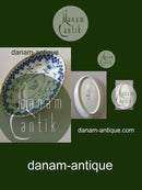 Bing & Grøndahl Dickens Sommerfugl med Guld Ovalt Serveringsfad No 38