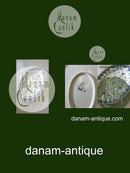 Bing & Grøndahl Dickens Sommerfugl med Guld Ovalt Serveringsfad No 15