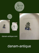 Bing & Grøndahl Bladformet Asiet med Lilla Blomst