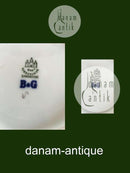 Bing & Grøndahl Sidetallerken med Lilla Blomst