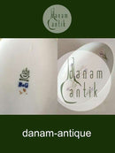 Bing & Grøndahl Oval Sættefad med Lilla Blomst