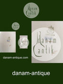 Bing & Grøndahl Ovalt Serveringsfad med Lilla Blomst