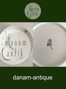 Bing & Grøndahl Dyb Tallerken med Lilla Blomst