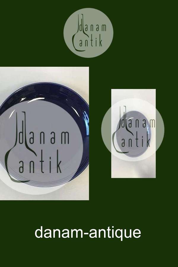 Bing & Grøndahl Edith Sonne Bruun Dybblåt stel Kagefad No 304