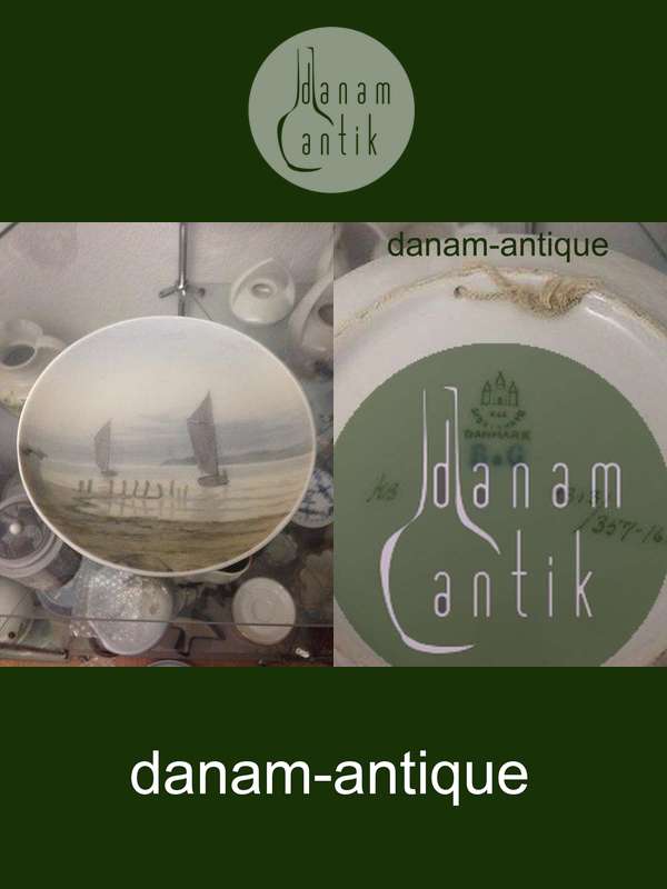 ビング＆グロンダール アールヌーヴォーウェイトプレート（船付き）No4313/357-16