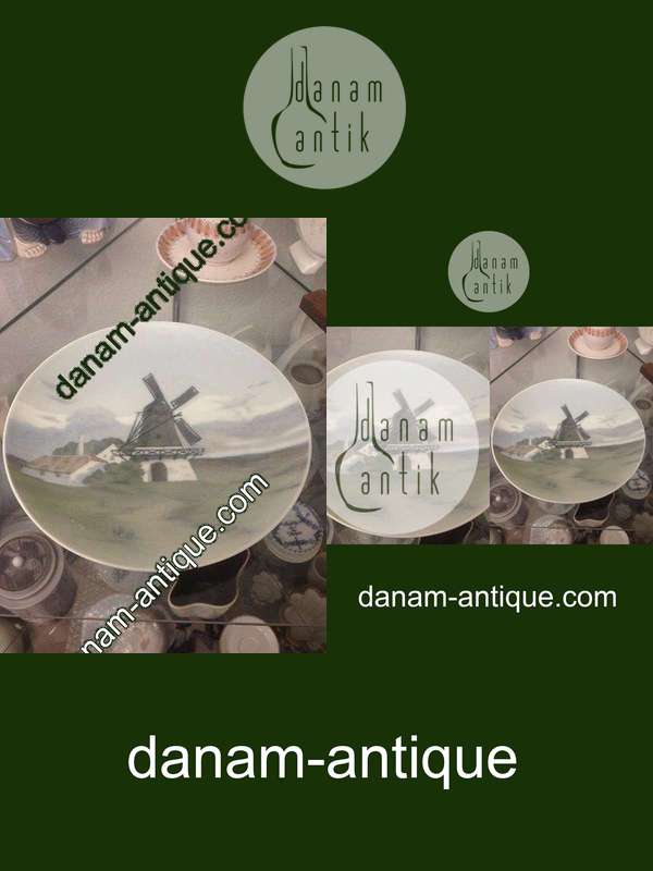 Bing Grondahl新艺术风格配重板，带风车，编号4735/357-20