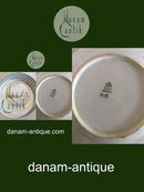 Bing & Grondahl Plate with Ship Motif and Gold Pattern