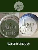 Bing & Grøndahl Måge med Guld Dyb Tallerken No 323 med Grønlands Motiv. Hvalros.