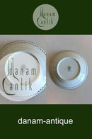 Bing & Grøndahl Måge med Guld Kagetallerken med gennembrudt kant No 615.5