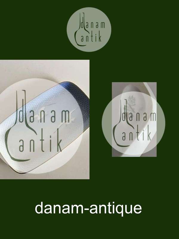 Bing & Grøndahl Måge med Guld Aflang Bakke No 96