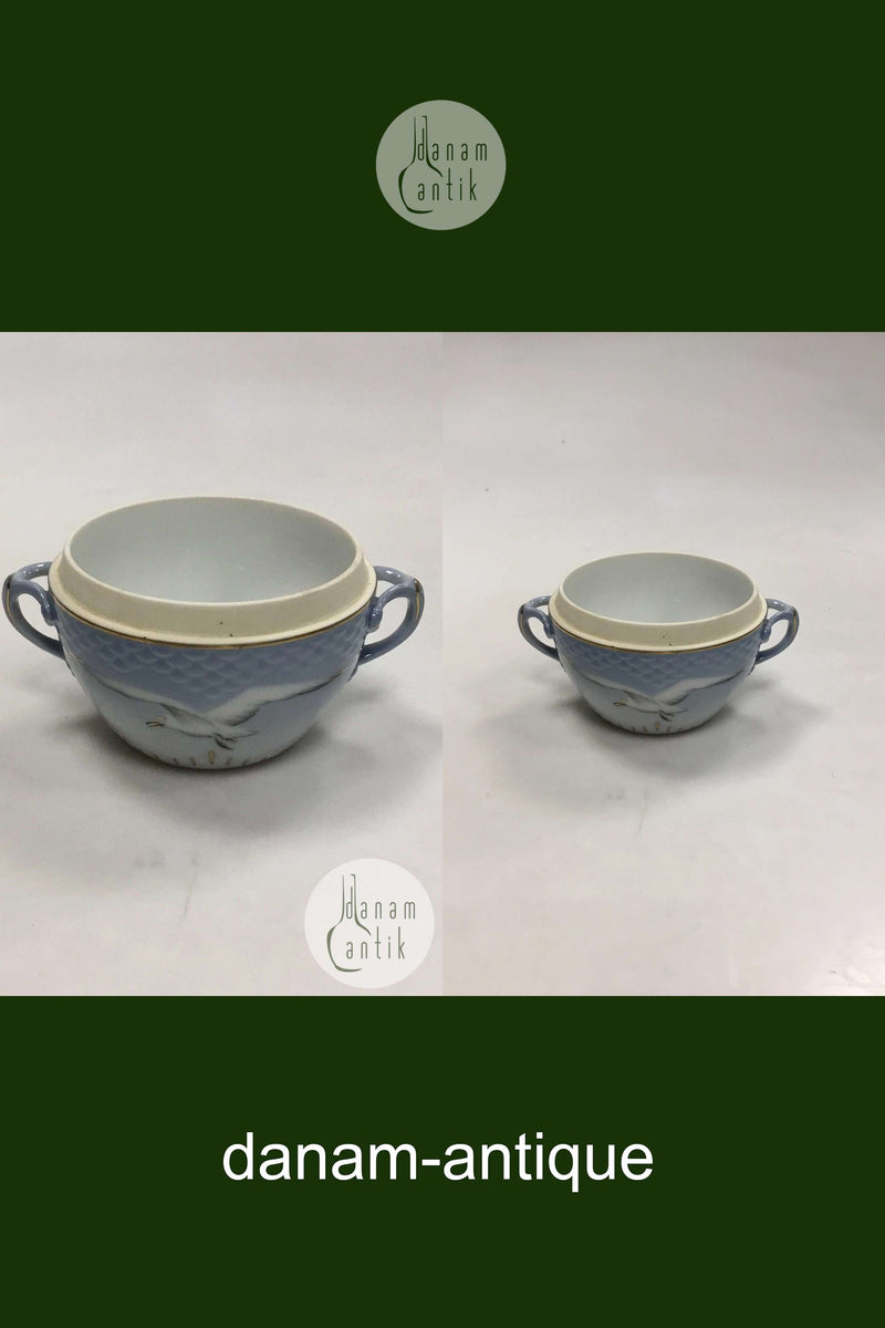 Bing & Grøndahl Måge med guld Sukkerskål uden låg No 94