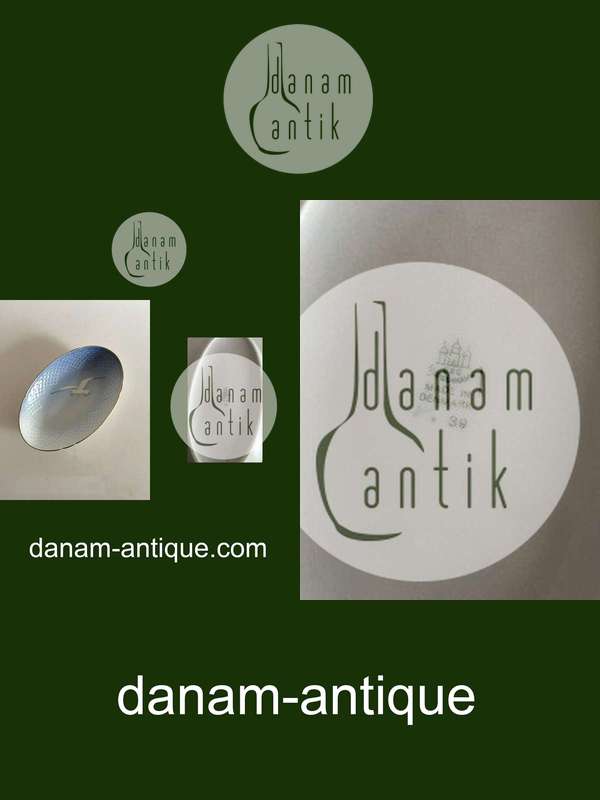 Bing & Grøndahl Måge med Guld Oval Skål No 39