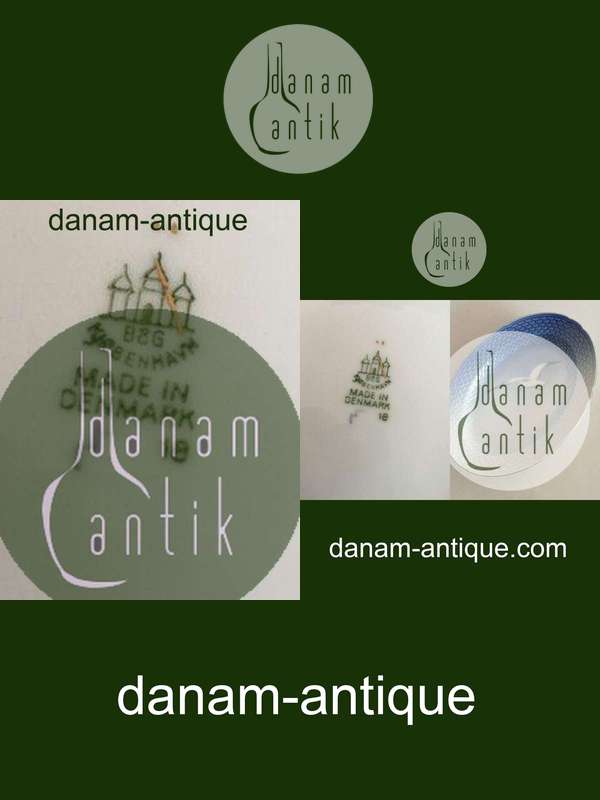 Bing & Grøndahl Måge med Guld Ovalt Fad No. 18