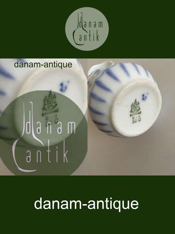 Bing og Grøndahl Sommerfugl Sennepskrukke med Låg No. 52C