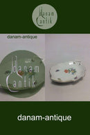 Bing & Grondahl Saxon Flower, White Leaf shaped dish no 199