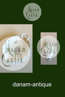 Bing & Grøndahl Saksisk Blomst, Håndmalet Lille Bladformet Kagefad