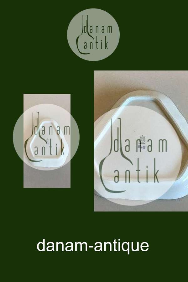 Bing & Grøndahl Saksisk Blomst, Håndmalet Trekantet kagefad