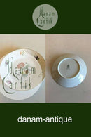 Bing & Grøndahl Saksisk Blomst, Håndmalet Sidetallerken No 27