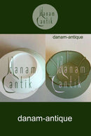 Bing & Grøndahl Lille Skål Stel med grøn dekoration med guld på form 507(Herregaard)