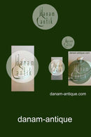 Bing & Grøndahl Oval Terrin med låg Stel med grøn dekoration med guld på form 507(Herregaard)