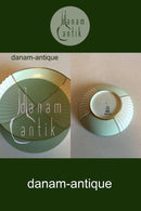 Royal Copenhagen Skål No 3420 Stel med grøn dekoration med guld på form 507(Herregaard) Skål No 3420