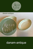 Bing & Grøndahl Ovalt fad No 15 Stel med grøn dekoration med guld på form 507(Herregaard)