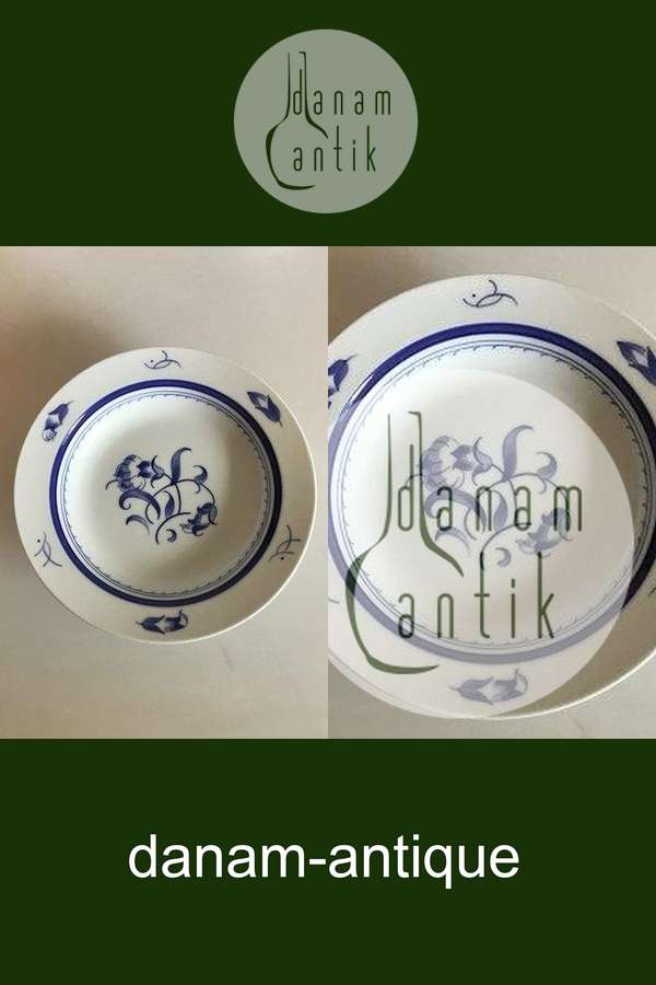 Bing & Grøndahl Jubilæumsstel / Blå Nellike Kageopsats