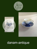 Bing og Grøndahl Julerose Mokka Kop med Underkop No 108B