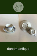 Bing & Grondahl Kronberg with pierced border Coffee Cup and Saucer No 475