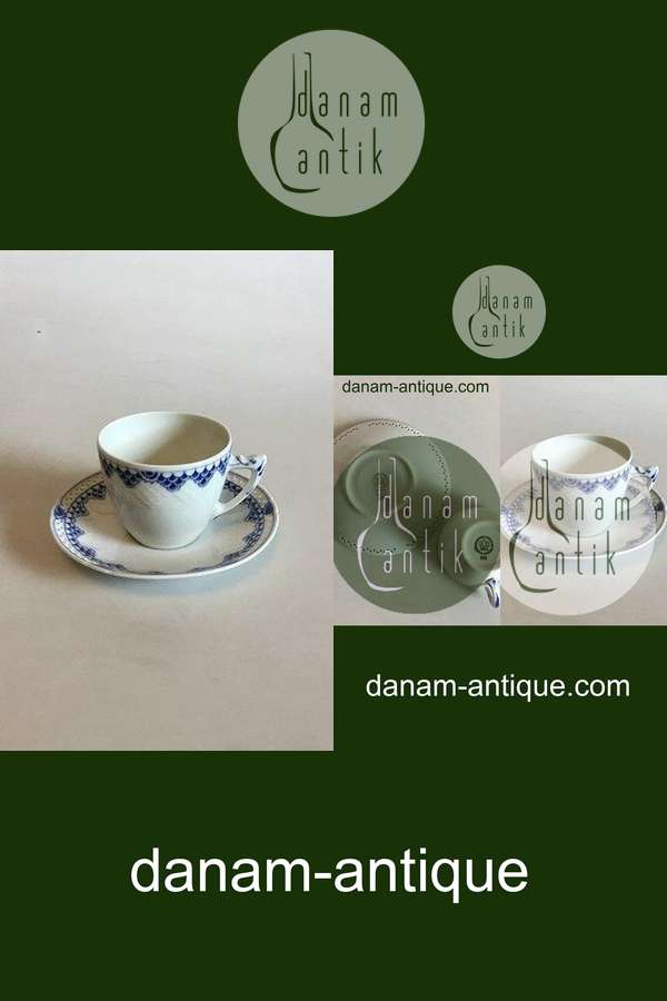 Bing & Grondahl Kronberg Coffee Cup and pierced Saucer No 305