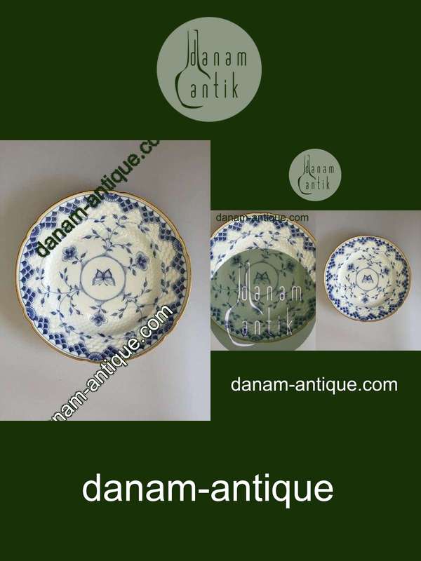 ビング＆グロンダール ディケンズ バタフライ with ゴールド ディナープレート No.25