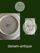 Bing & Grøndahl Kagetallerken med Blomsterdekoration og Guldkant