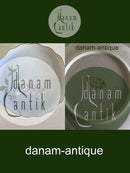 Bing & Grondahl Kuchenteller mit Blumendekor und Goldrand