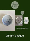 Bing & Grondahl Cake Plate with Flower Decoration and Goldrim.