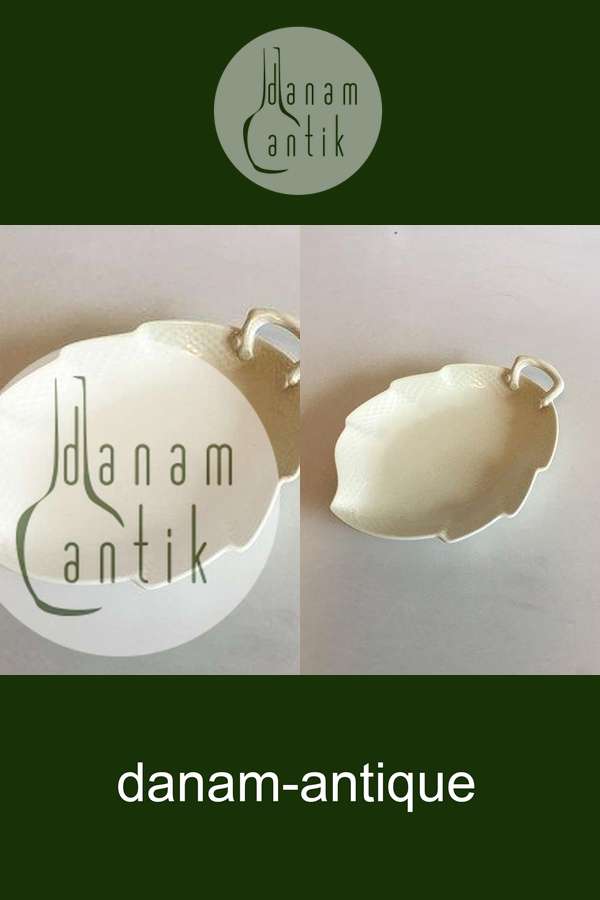 Bing & Grøndahl Elegance, Creme Bladformet fad No 199