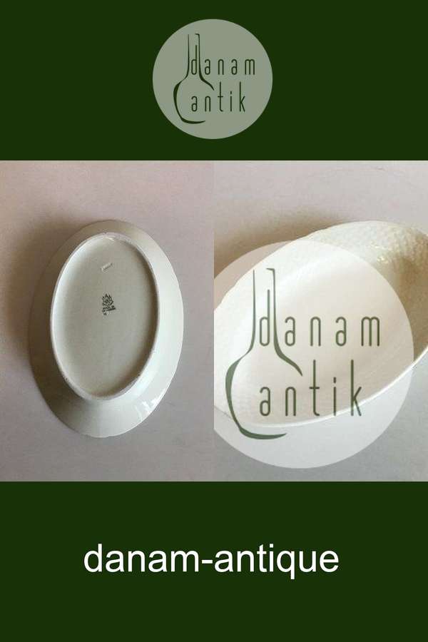 Bing & Grøndahl Elegance, Creme Ovalt fad No 18