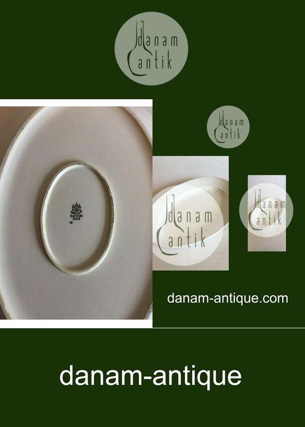 Bing & Grøndahl Elegance, Creme Stort ovalt fad No 15