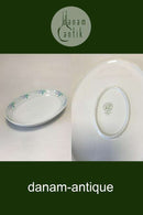 Bing & Grondahl Fleur, Light Blue Oval Dish No 316